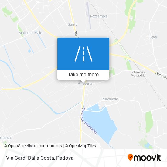 Via Card. Dalla Costa map