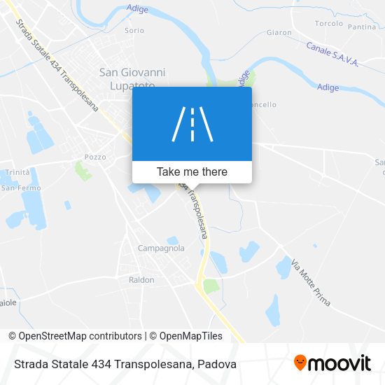 Strada Statale 434 Transpolesana map