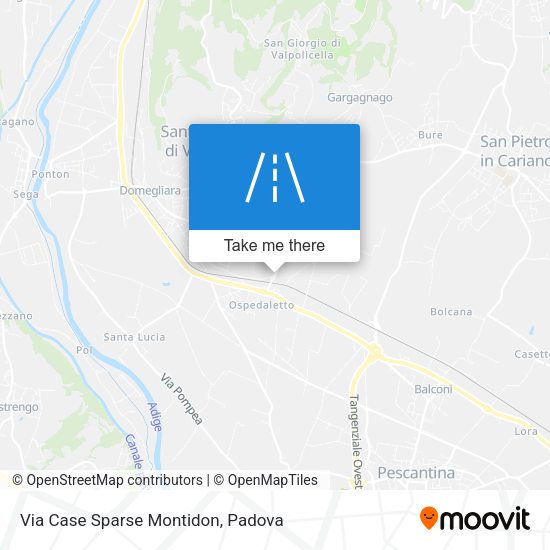 Via Case Sparse Montidon map