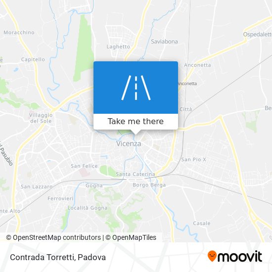 Contrada Torretti map