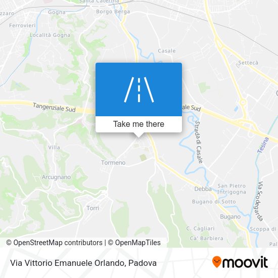 Via Vittorio Emanuele Orlando map