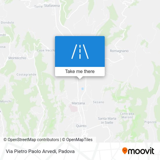 Via Pietro Paolo Arvedi map