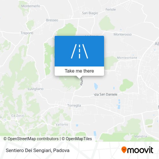Sentiero Dei Sengiari map