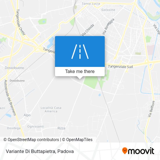 Variante Di Buttapietra map
