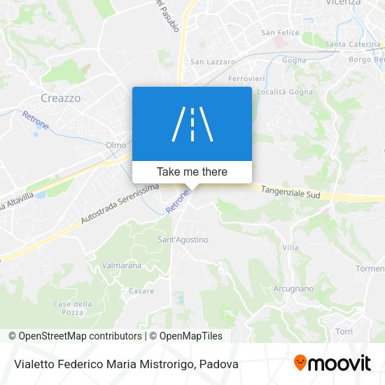 Vialetto Federico Maria Mistrorigo map