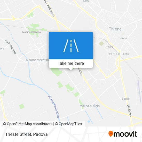 Trieste Street map