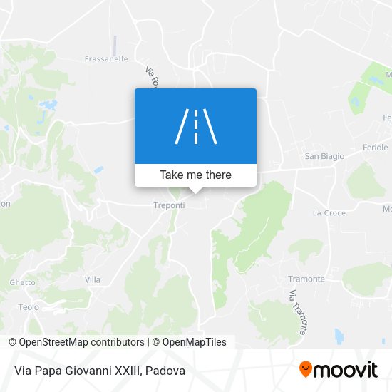 Via Papa Giovanni XXIII map