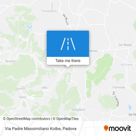Via Padre Massimiliano Kolbe map