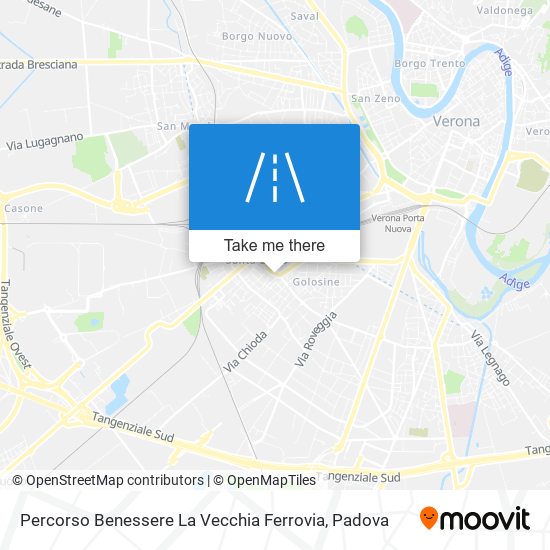 Percorso Benessere La Vecchia Ferrovia map