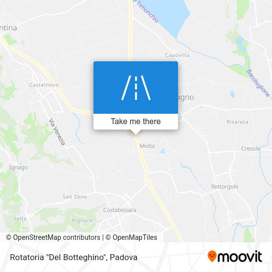 Rotatoria "Del Botteghino" map