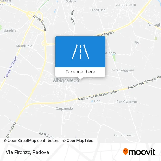 Via Firenze map