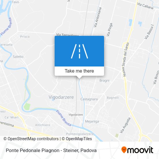 Ponte Pedonale Piagnon - Steiner map