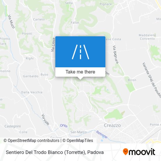 Sentiero Del Trodo Bianco (Torrette) map