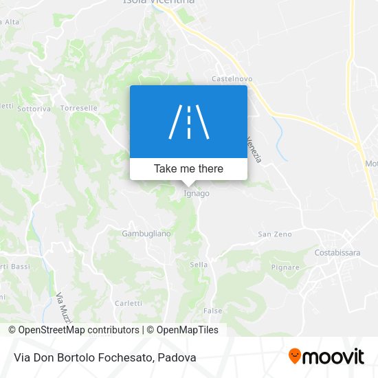 Via Don Bortolo Fochesato map