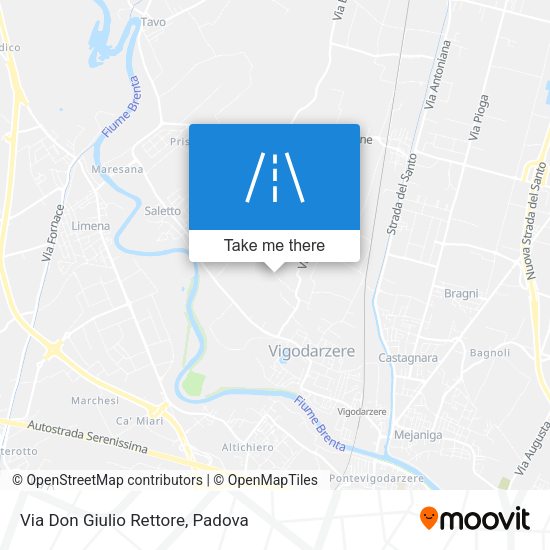 Via Don Giulio Rettore map
