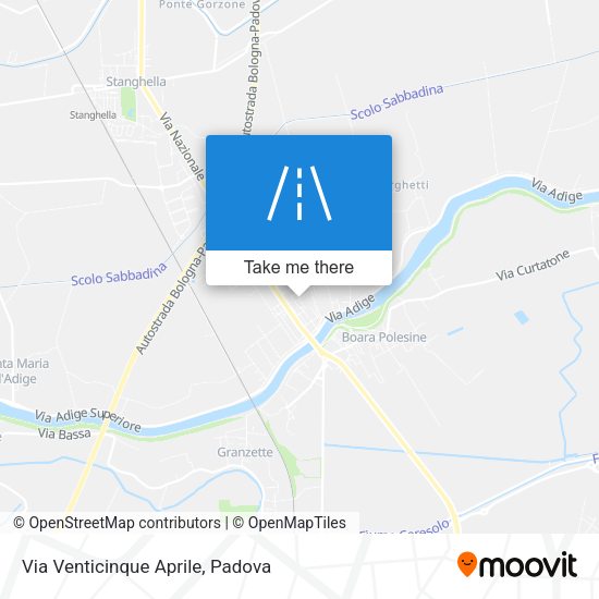 Via Venticinque Aprile map