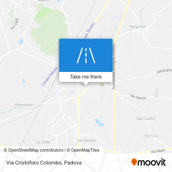 Via Cristoforo Colombo map