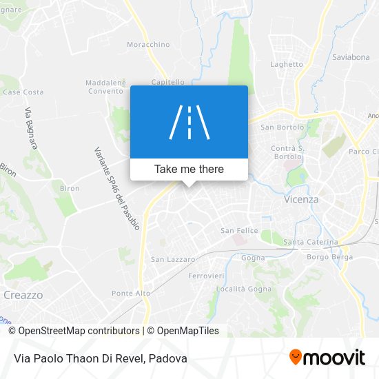 Via Paolo Thaon Di Revel map
