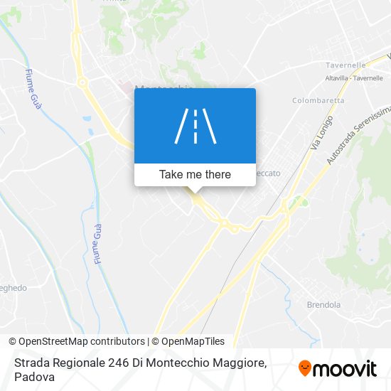 Strada Regionale 246 Di Montecchio Maggiore map