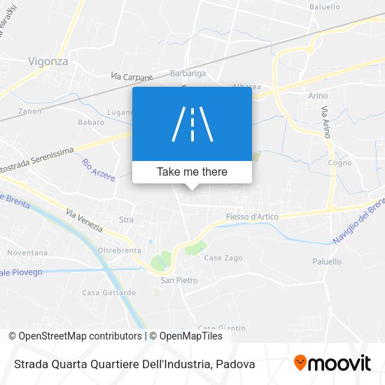 Strada Quarta Quartiere Dell'Industria map