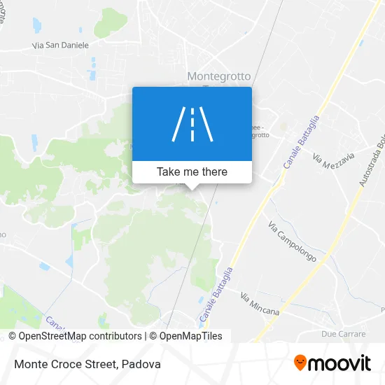 Monte Croce Street map