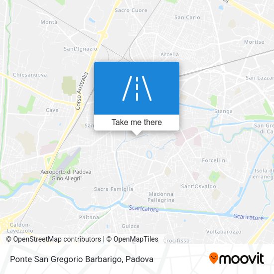 Ponte San Gregorio Barbarigo map