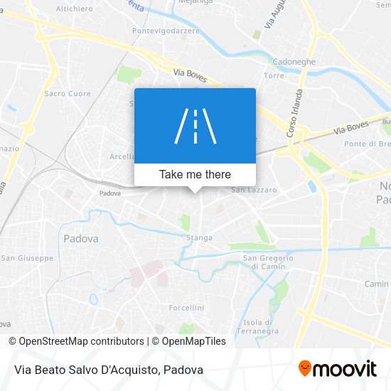 Via Beato Salvo D'Acquisto map