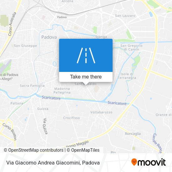 Via Giacomo Andrea Giacomini map
