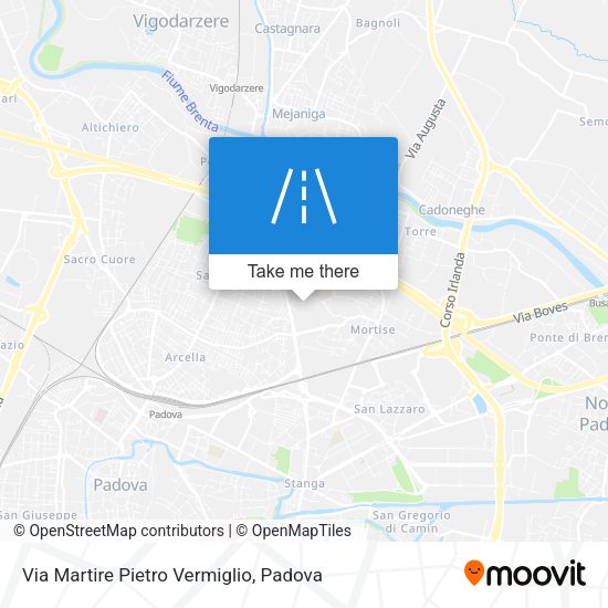 Via Martire Pietro Vermiglio map