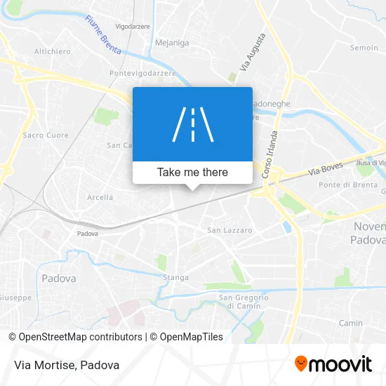 Via Mortise map