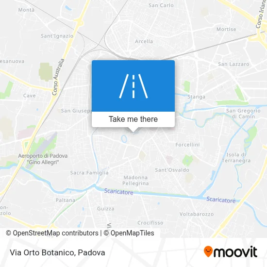 Via Orto Botanico map
