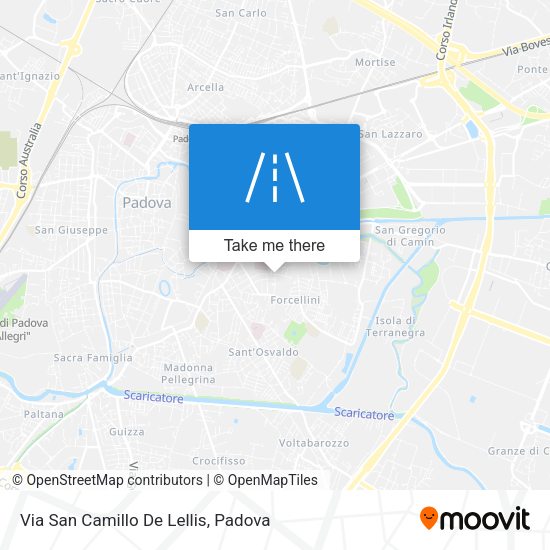 Via San Camillo De Lellis map