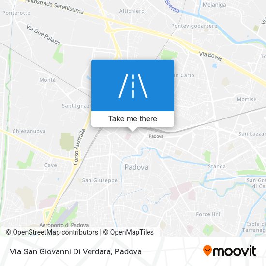 Via San Giovanni Di Verdara map