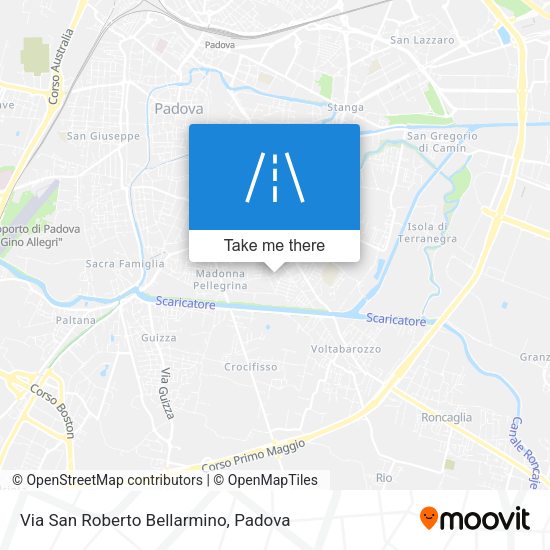 Via San Roberto Bellarmino map