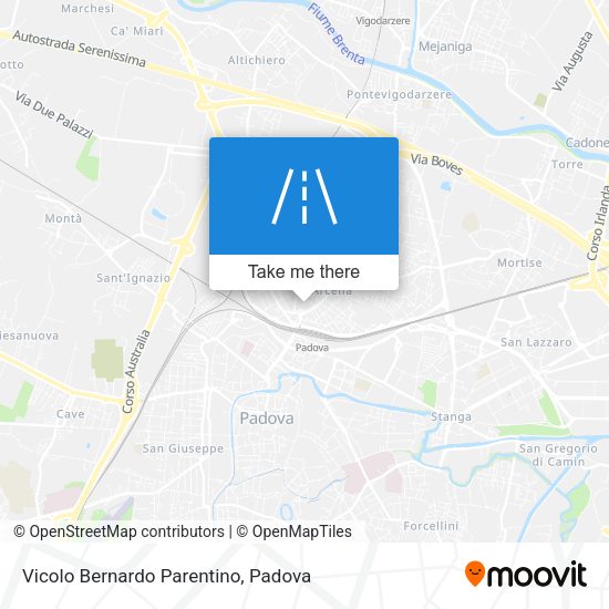 Vicolo Bernardo Parentino map