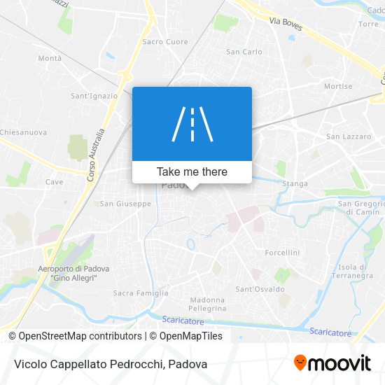 Vicolo Cappellato Pedrocchi map