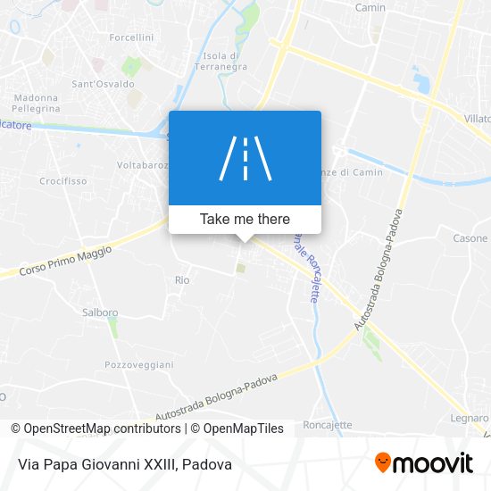 Via Papa Giovanni XXIII map