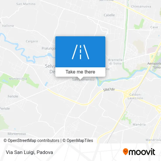 Via San Luigi map