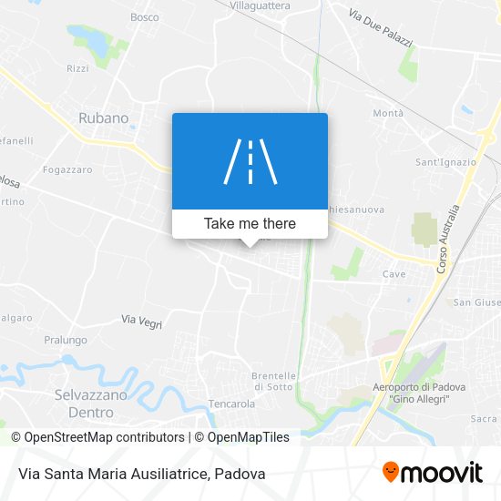 Via Santa Maria Ausiliatrice map