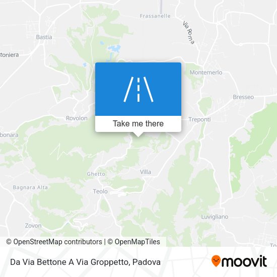 Da Via Bettone A Via Groppetto map