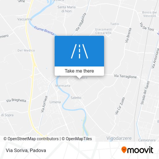 Via Soriva map