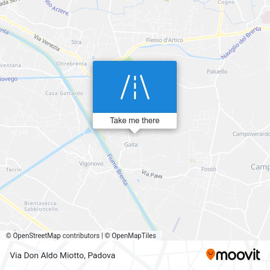 Via Don Aldo Miotto map