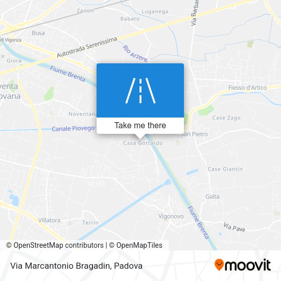 Via Marcantonio Bragadin map