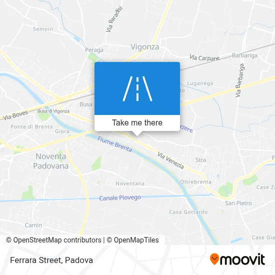 Ferrara Street map