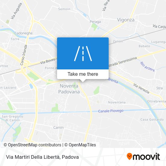 Via Martiri Della Libertà map