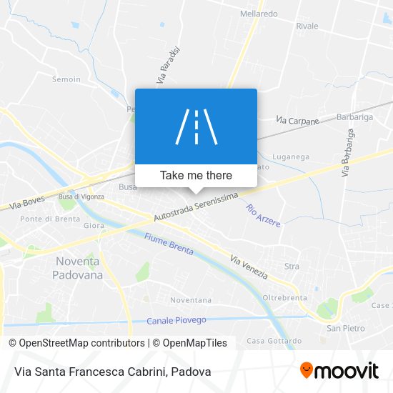 Via Santa Francesca Cabrini map