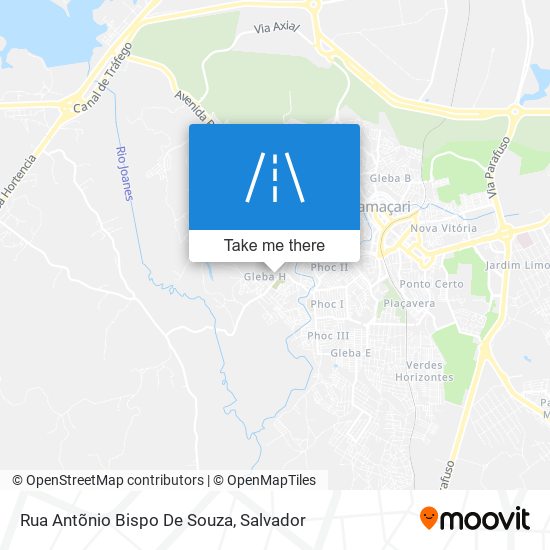 Rua Antõnio Bispo De Souza map