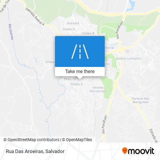 Rua Das Aroeiras map