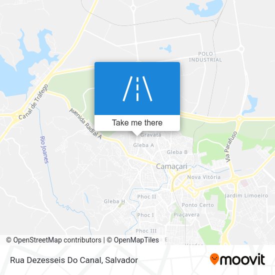 Rua Dezesseis Do Canal map