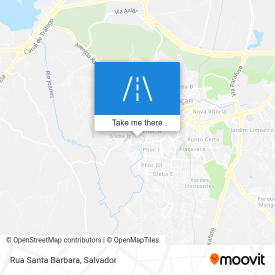 Rua Santa Barbara map